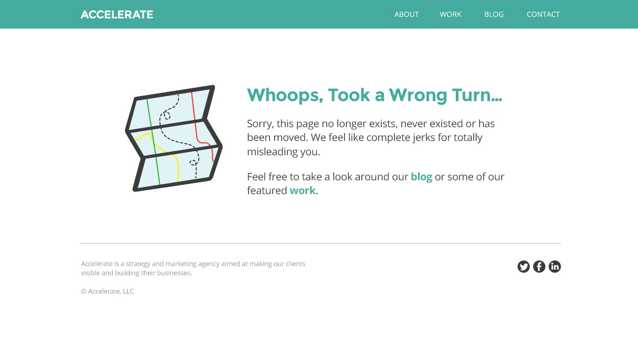 404 landing page version