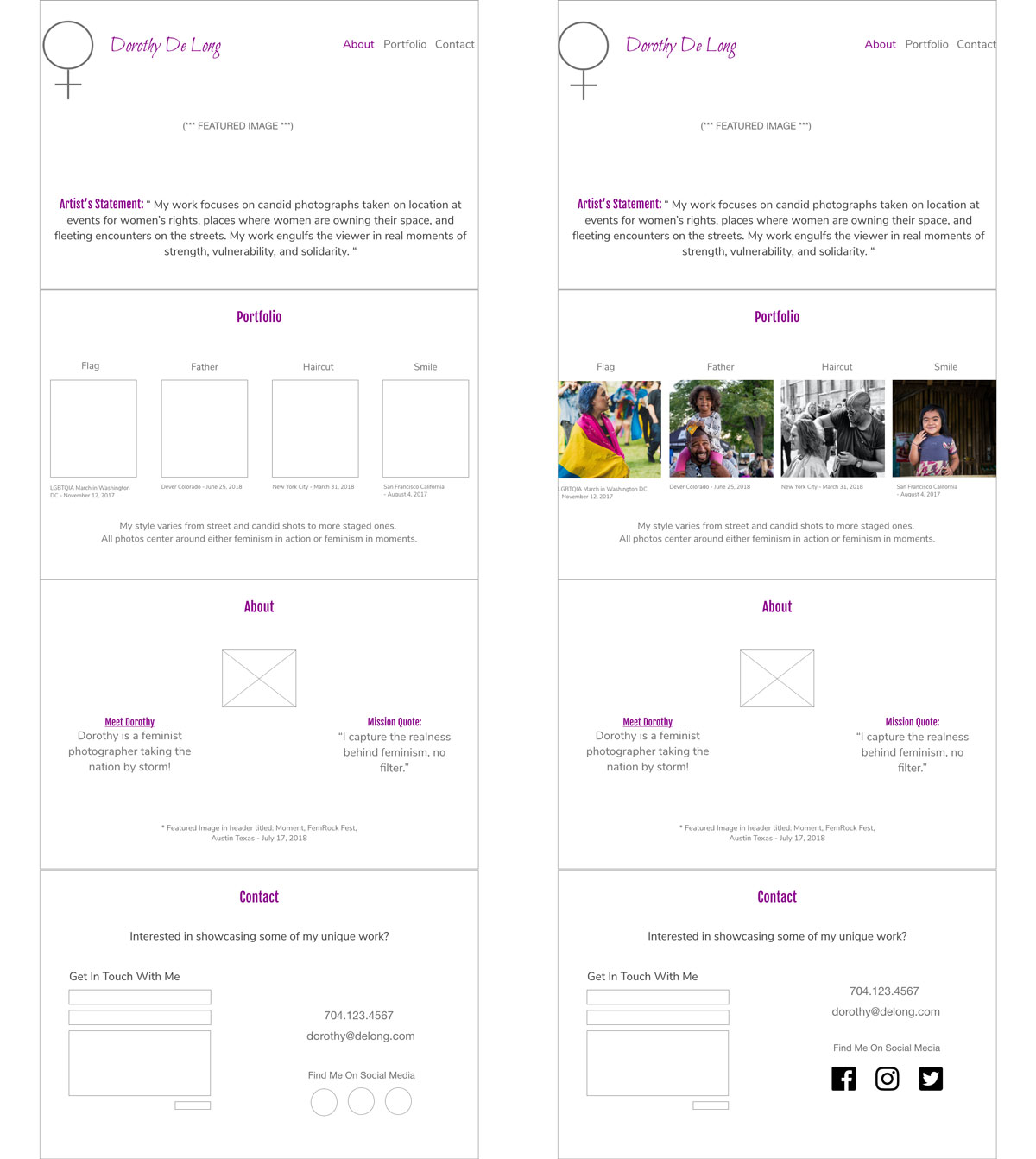 digital styled wireframe examples