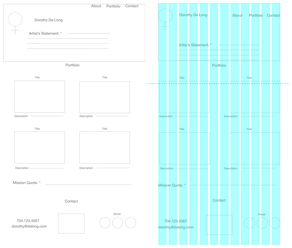 digital wireframe examples