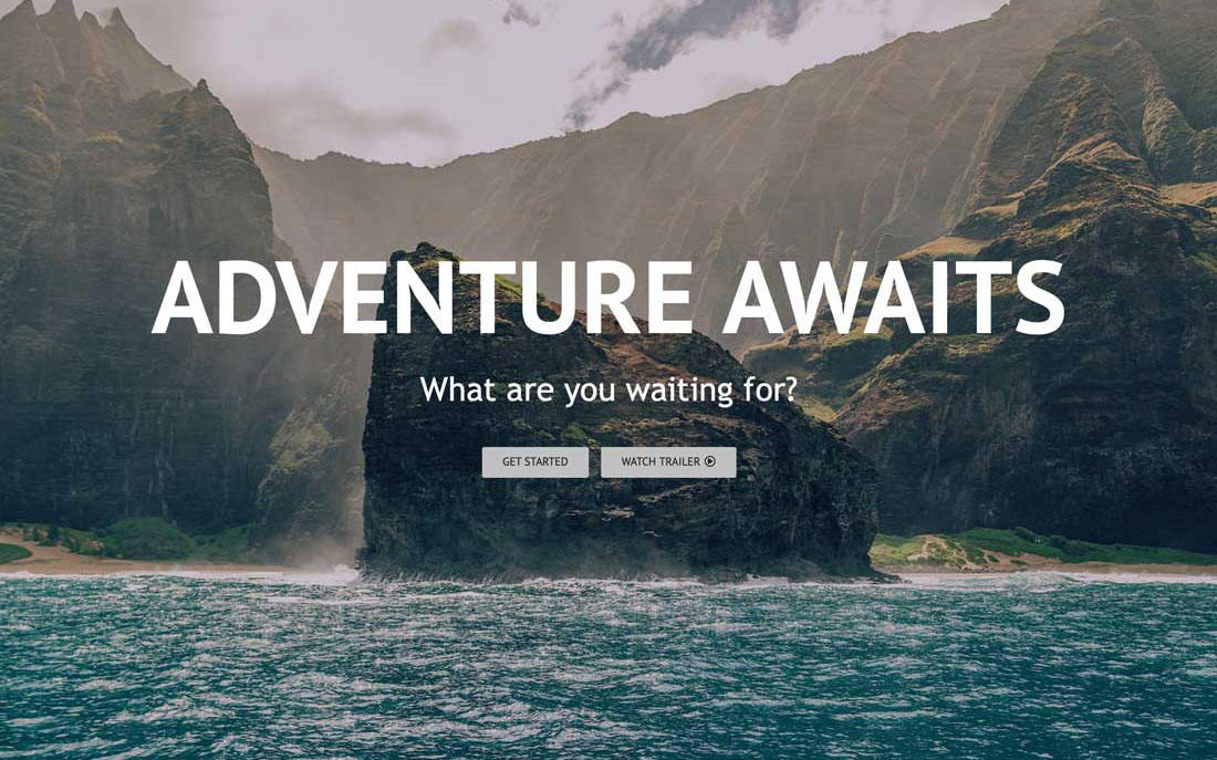 travel site background header image