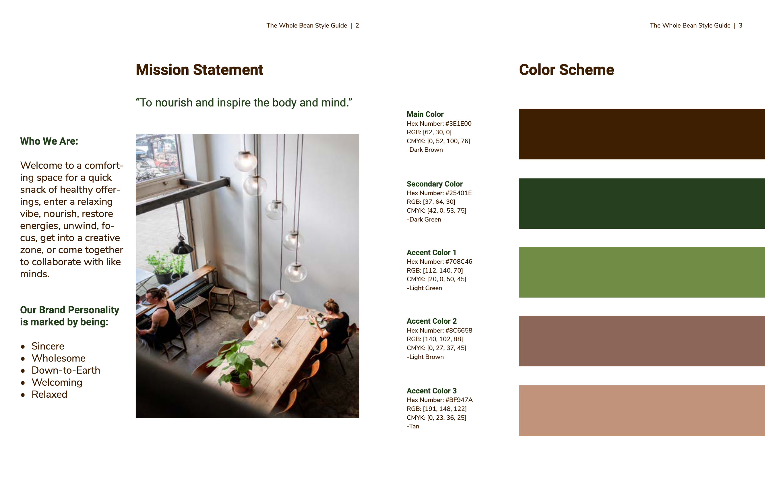 Mission Statement & Color Scheme