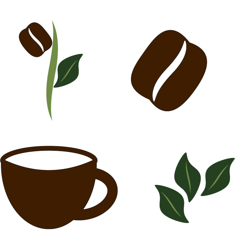 coffee shop logo rough sketches